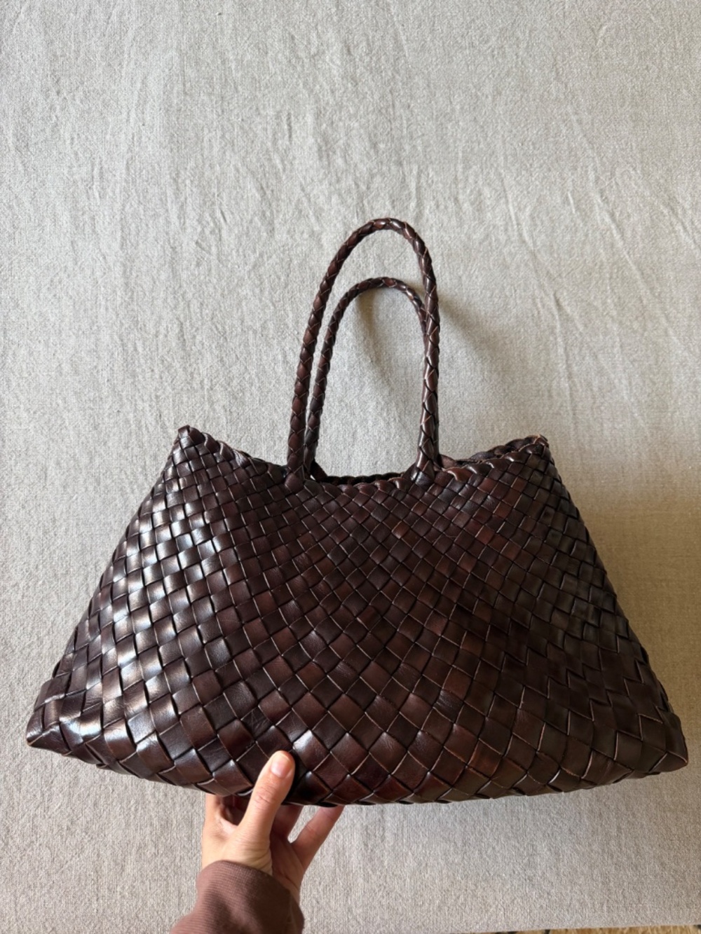 Dragon Diffusion Santa Croce Big Dark Brown Bag